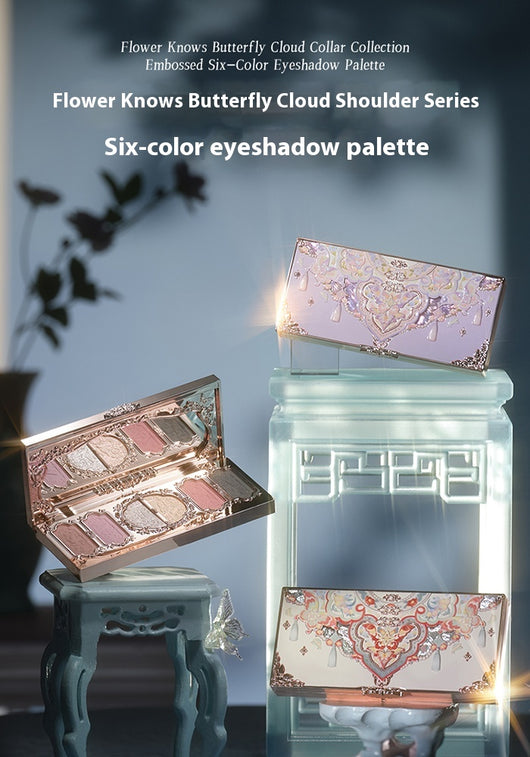 Paleta de Sombras Mariposa Cloud - 6 Colores Mate - Image 7
