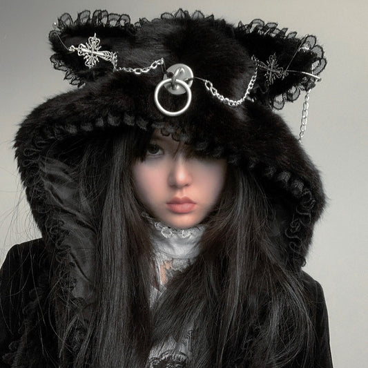 Gorro Navideño con Orejas de Gato