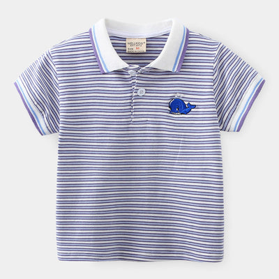 Playera Infantil de Rayas con Estampado Animado - Image 6