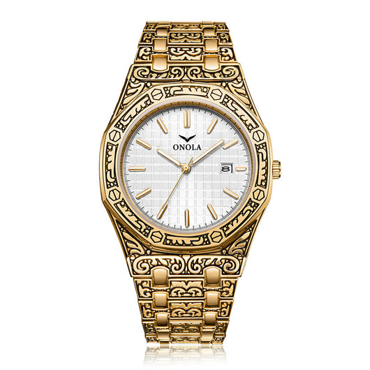 Reloj de Cuarzo para Hombre con Correa de Acero Inoxidable y Resistencia al Agua - Image 9