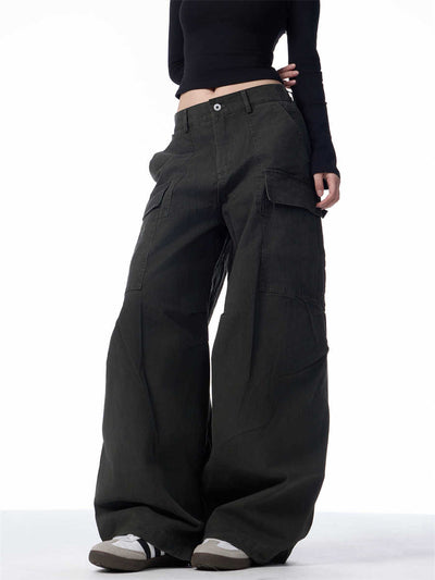 Pantalones Cargo Holgados para Mujer con Bolsillos Múltiples - Image 4