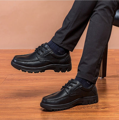 Botas de Trabajo Casual de Cuero Genuino - Zapatos Bajos con Cordones - Image 22