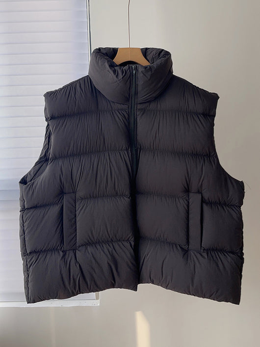 Chaleco Acolchado Suelto Talla Grande para Mujer - Image 21