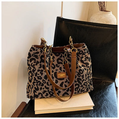 Bolsa de Hombro Estampado Leopardo Multiuso - Gran Capacidad y Estilo - Image 18