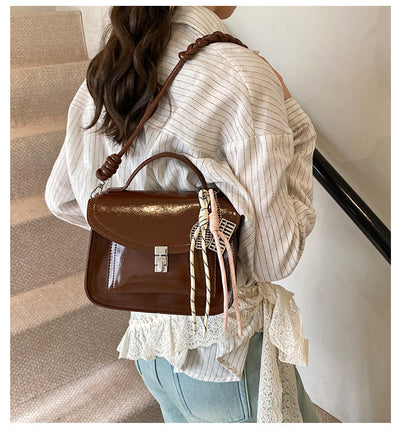 Bolso Bandolera Cuadrado Retro Portátil para Mujer - Image 23