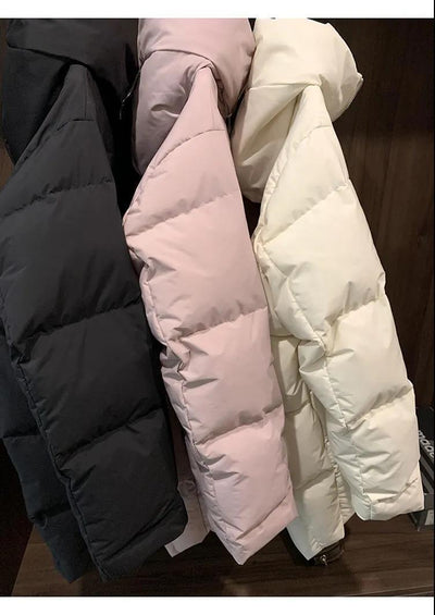 Abrigo Acolchado Tipo Tortuga Grueso para Invierno Largo - Image 10