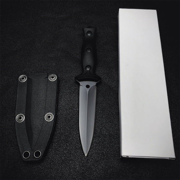 Cuchillo de Camping Portátil Hoja Recta para Aventuras al Aire Libre