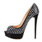 Tacones Altos Mujer Estilo Europeo con Remaches - Talla Grande