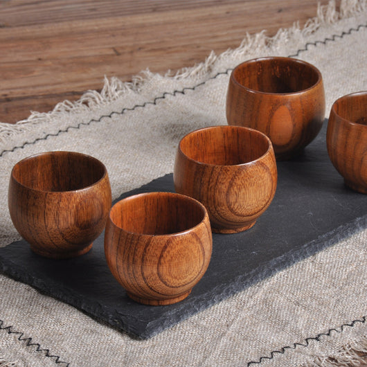 Taza de Madera Natural Artesanal - Vaso Rustico de Pícea para Bebidas - Image 3