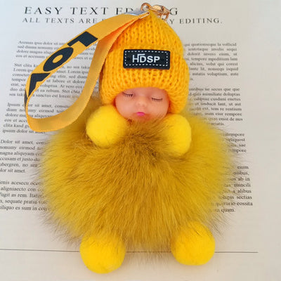 Llavero Colgante de Piel de Zorro - Accesorio Elegante para Mochila y Bolso - Image 9