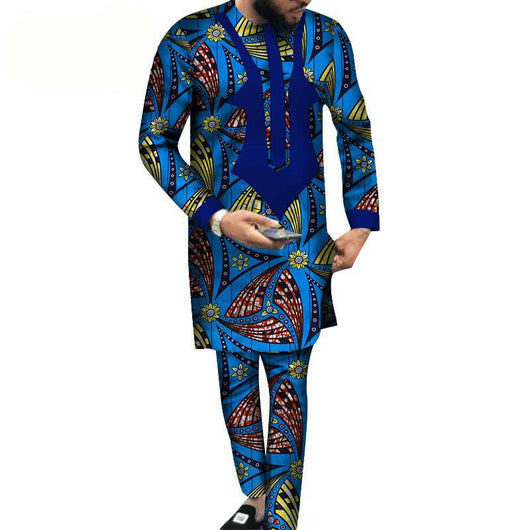 Conjunto Hombre Pantalón y Playera Estampado Batik Algodón - Image 15
