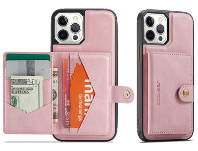 Funda Magnética 2 en 1 para iPhone 12 Pro Max con Billetera y Soporte de Tarjetas