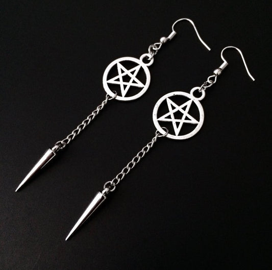 Aretes de Estrella de Cinco Puntas