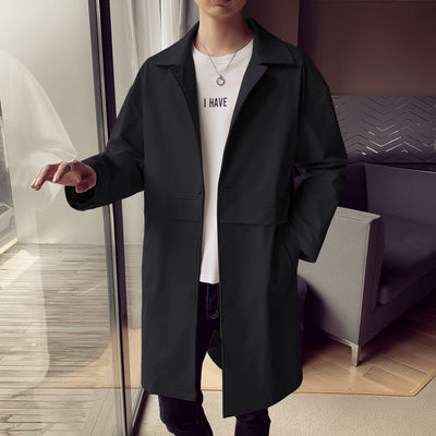 Chamarra Casual Suelta de Largo Medio para Hombre - Image 12