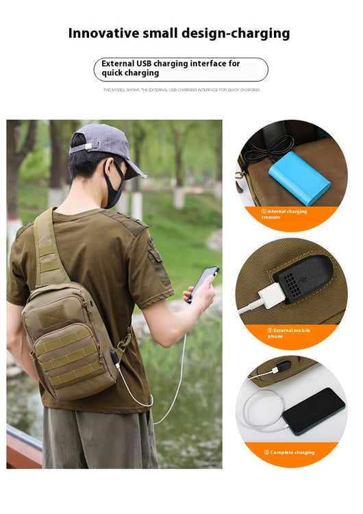 Bolsa Táctica Crossbody Camuflaje para Hombre - Gran Capacidad Multifuncional - Image 40