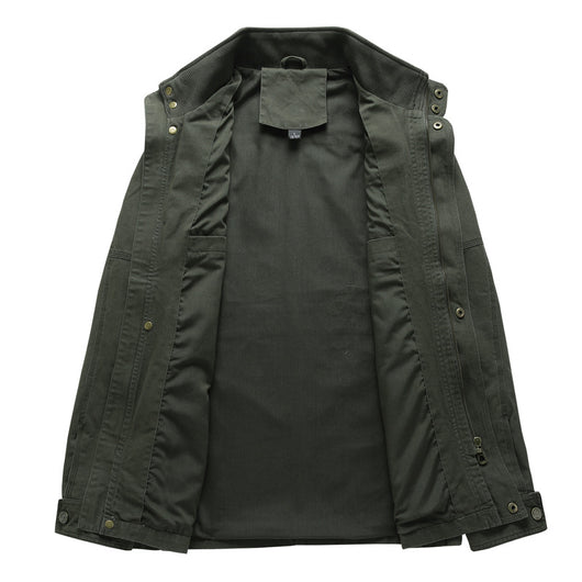 Chaqueta de Trabajo Casual Talla Grande en Algodón Lavable para Hombre - Image 2