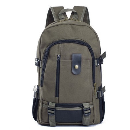 Mochila de Lona para Hombre - Bolsa Escolar Resistente - Image 3