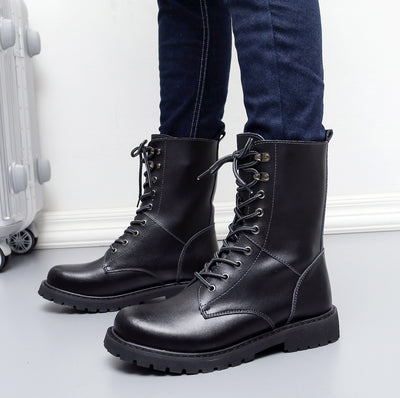Botas Militares de Cuero para Hombre con Forro de Invierno - Image 2
