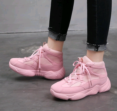 Zapatillas Deportivas Coreanas de Plataforma para Mujer - Estilo Alto y Casual