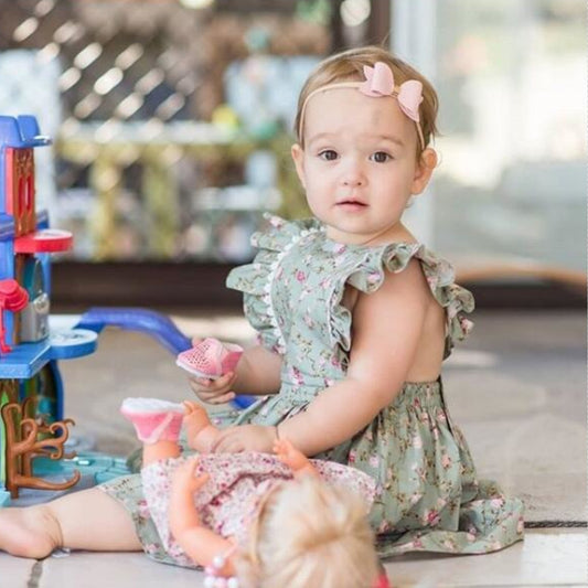 Vestido Infantil Estampado Floral - Image 2