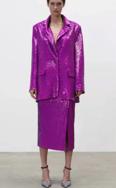Blazer Suelto con Lentejuelas Versátil Europeo Americano - Image 7