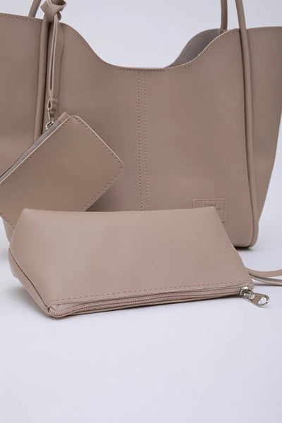 Bolso de Cuero Sintético para Mujer con Billetera y Neceser Incluidos - Image 3