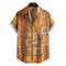 Camisa Casual Estampada para Hombre con Cuello Solapa