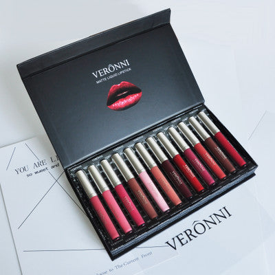 Estuche de 12 Labiales Surtidos - Set de Regalo Premium