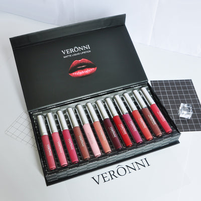 Estuche de 12 Labiales Surtidos - Set de Regalo Premium - Image 3