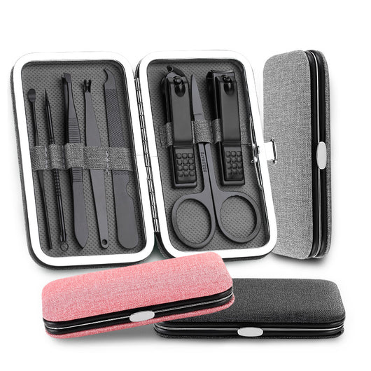 Set de 8 Herramientas de Manicura Profesional con Cortaúñas