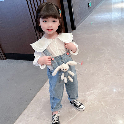 Overol Denim de Manga Larga para Niñas - Colección Otoño - Image 15