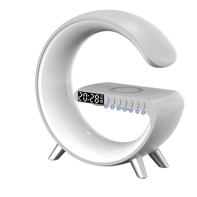 Lámpara LED Inteligente G con Altavoz Bluetooth, Cargador Inalámbrico y Control por App - Image 3
