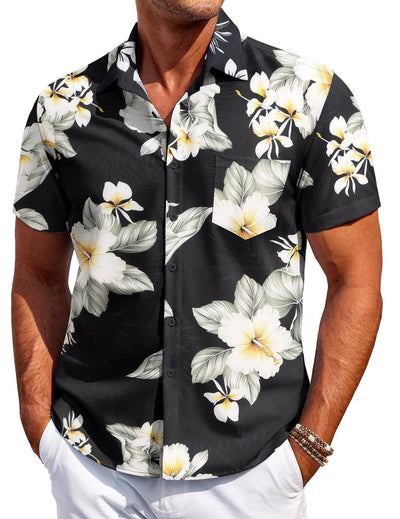 Camisa Hawaiana Versátil de Manga Corta para Hombre - Image 23