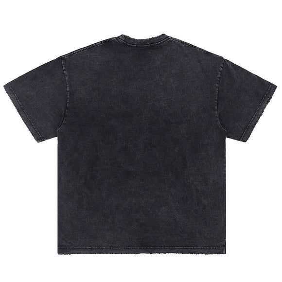 Camiseta Estampado Demonio Manga Corta para Hombre