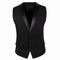 Chaleco de Traje Coreano Slim Fit Unicolor Abotonado