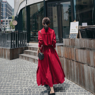 Vestido Camisero con Cintura Marcada - Image 9