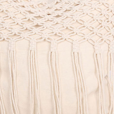 Cojín de Borlas Tejido a Mano – Estilo Artesanal - Image 3