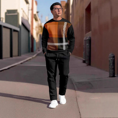 Conjunto de Sudadera y Pantalón Deportivo Hombre Estampado 3D Otoño - Image 5
