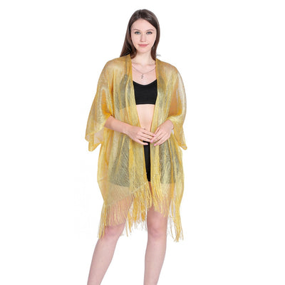 Blusa Playera con Cintas Doradas y Plateadas - Protección Solar Elegante - Image 45