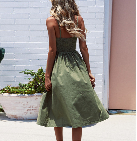 Vestido Halter con Tirantes Ajustables y Bolsillos Funcionales - Image 14
