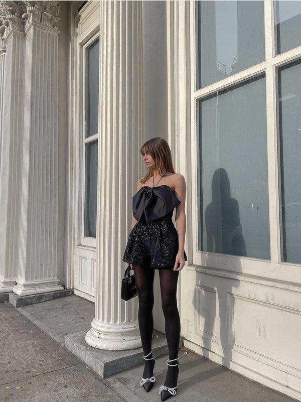 Enterizo Negro de Cintura Alta para Mujer - Diseño Exclusivo