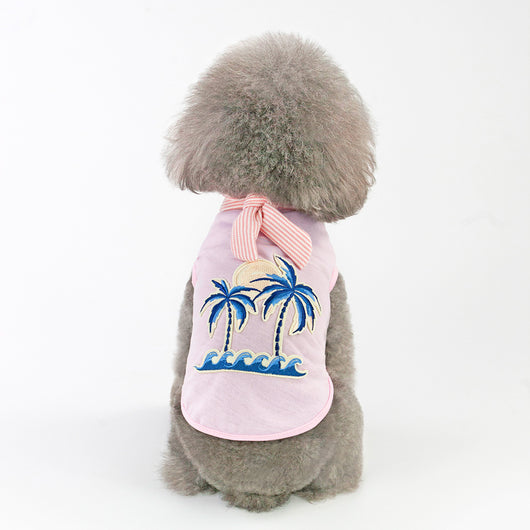 Ropa para Mascotas con Bordado de Árbol de Coco - Image 5