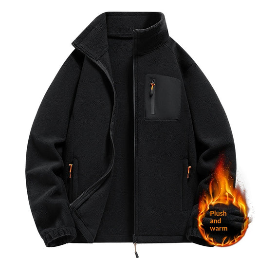 Chaqueta Polar con Cuello Tipo Camisa para Hombre - Image 6