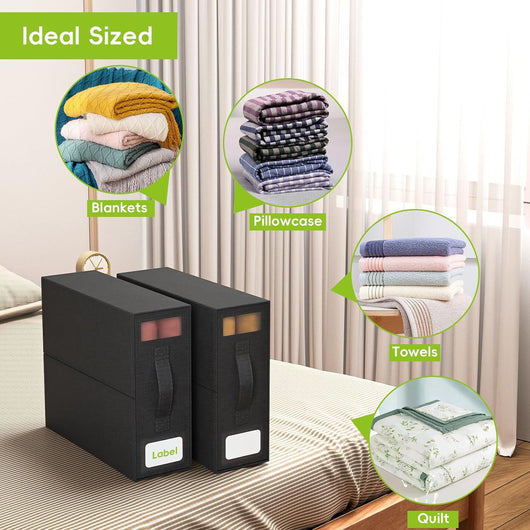 Caja Organizadora Plegable para Ropa con Ventana Transparente Antipolvo - Image 10