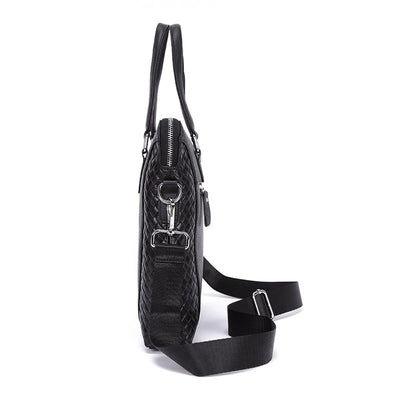 Maletín Ejecutivo de Cuero Genuino para Laptop 14 pulgadas - Bolsa Profesional Horizontal - Image 5