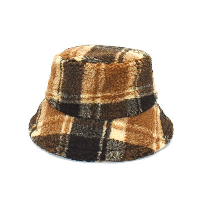 Gorro Tipo Pescador de Cuadros Cálido para Mujer - Image 7