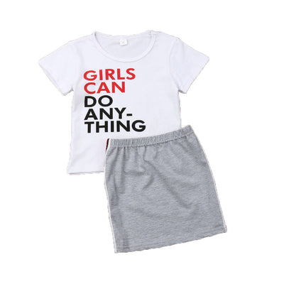 Playera Infantil a Rayas con Estampado Floral - Manga Corta - Image 2
