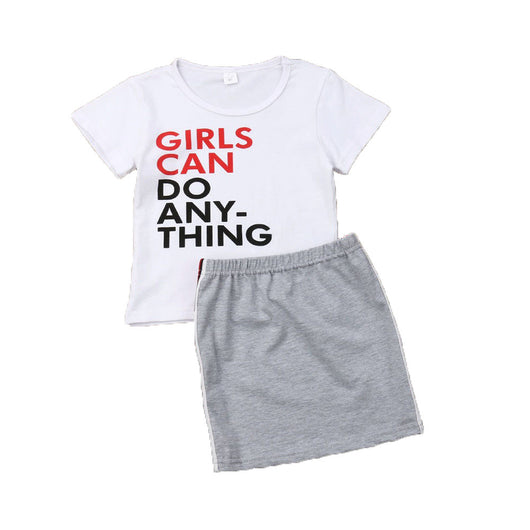 Playera Infantil a Rayas con Estampado Floral - Manga Corta - Image 2
