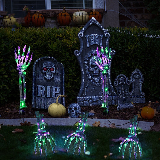 Lámpara Solar de Piso para Halloween - Iluminación Decorativa para Jardín