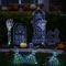 Luminária Solar de Chão para Halloween - Iluminação Decorativa para Jardim